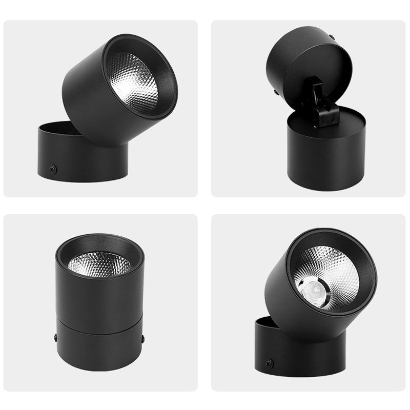 LED Surface Mounted Downlight Ceiling Spotlight Adjustable Angle Non-opening Ceiling Aisle Corridor Entrance Hallway Downlight