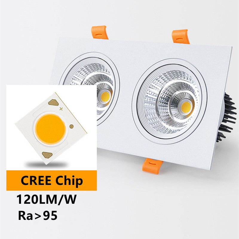 Recessed LED COB Downlight 30W Dimmable 110v 220v Ceiling Lamp 20W Spot Lights 60° For Living Room Bedroom Shop