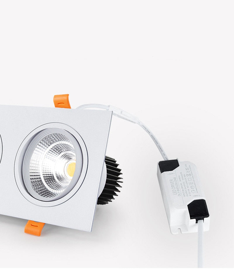 Recessed LED COB Downlight 30W Dimmable 110v 220v Ceiling Lamp 20W Spot Lights 60° For Living Room Bedroom Shop