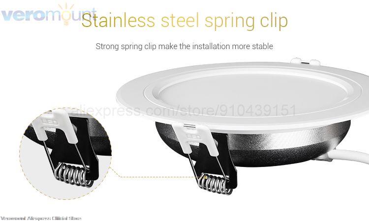 MiBoxer 6W 9W 12W 15W 18W 25W Smart RGB+CCT Wireless Remote WiFi APP Alexa Voice Control LED Downlight Dimmable Support 2.4G RF