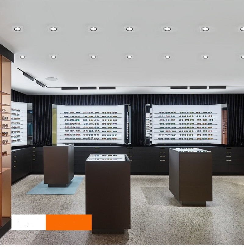 Square Dimmable led downlight lamp 7W 9W 12W 15W cob led spot 220V / 110V ceiling recessed downlights square led panel light