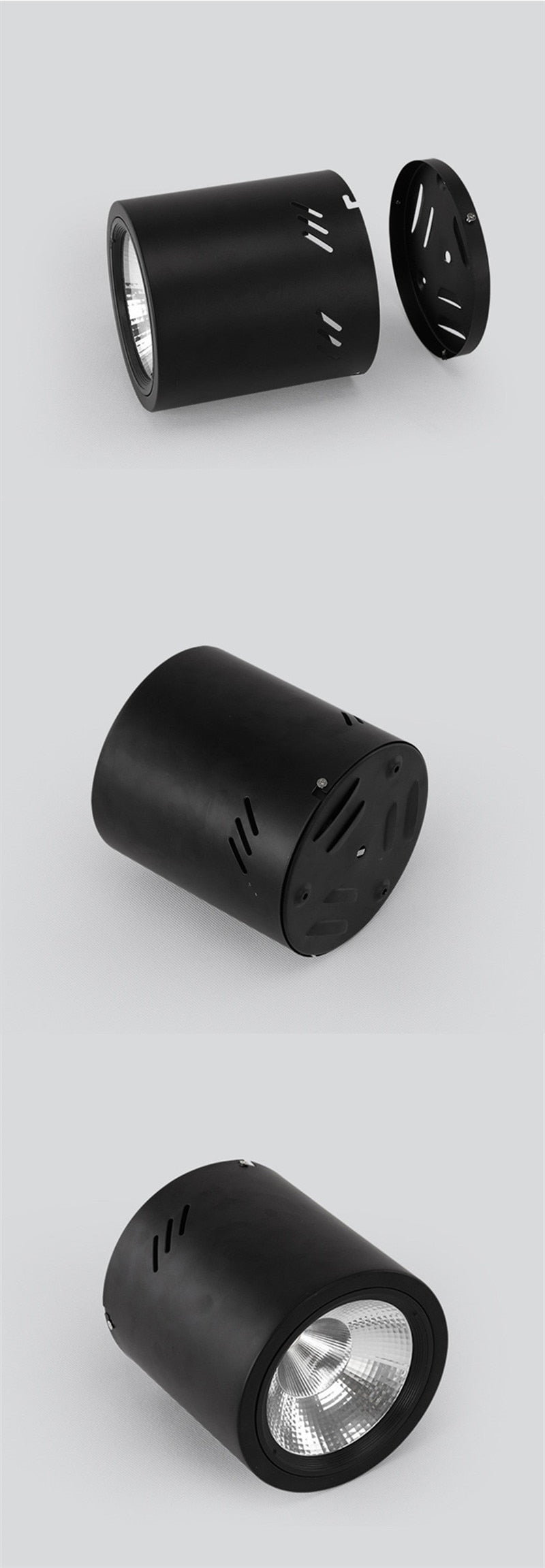 Surface Mounted Round LED COB Downlight 10W 15W 18W 24W Dimming AC 85-265v Ceiling Lamp Spotlight 40° For Shopping Mall Lighting