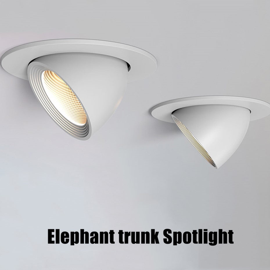 Recessed LED Downlight Ceiling Light 360° Rotating Spotlight Dimmable Led Lamp Suitable For Indoor Lighting In Dining Living Room