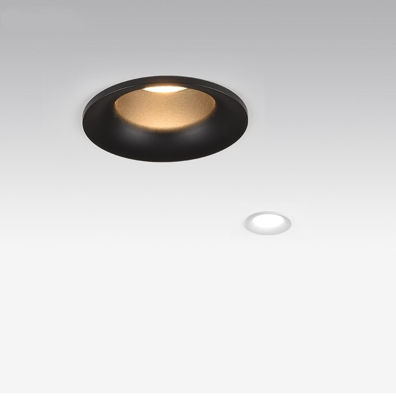 Dimmable LED COB Spotlight Ceiling Lamp AC85-265V 7W 12W 15W 18w Aluminum Recessed Downlights Round