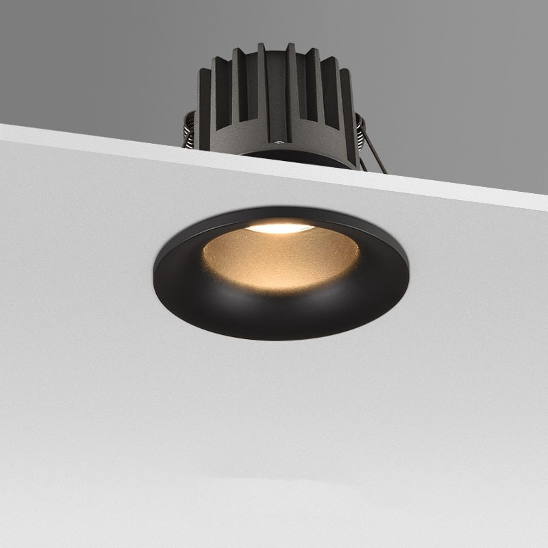 Dimmable LED COB Spotlight Ceiling Lamp AC85-265V 7W 12W 15W 18w Aluminum Recessed Downlights Round