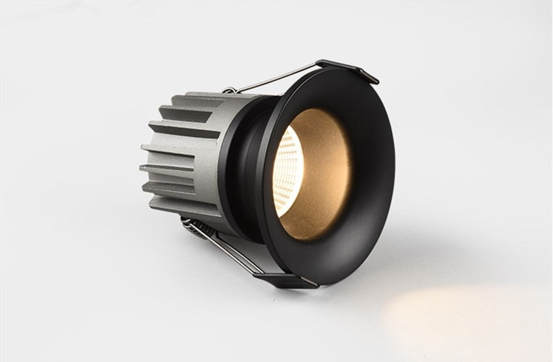 Dimmable LED COB Spotlight Ceiling Lamp AC85-265V 7W 12W 15W 18w Aluminum Recessed Downlights Round