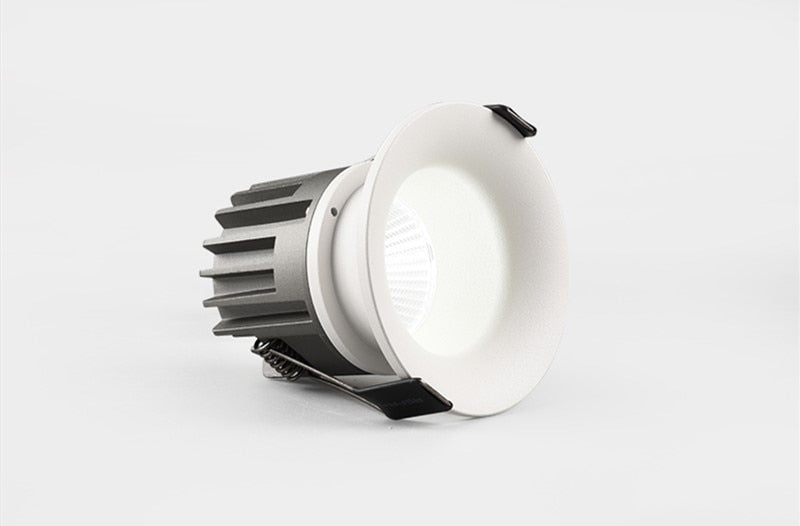 Dimmable LED COB Spotlight Ceiling Lamp AC85-265V 7W 12W 15W 18w Aluminum Recessed Downlights Round
