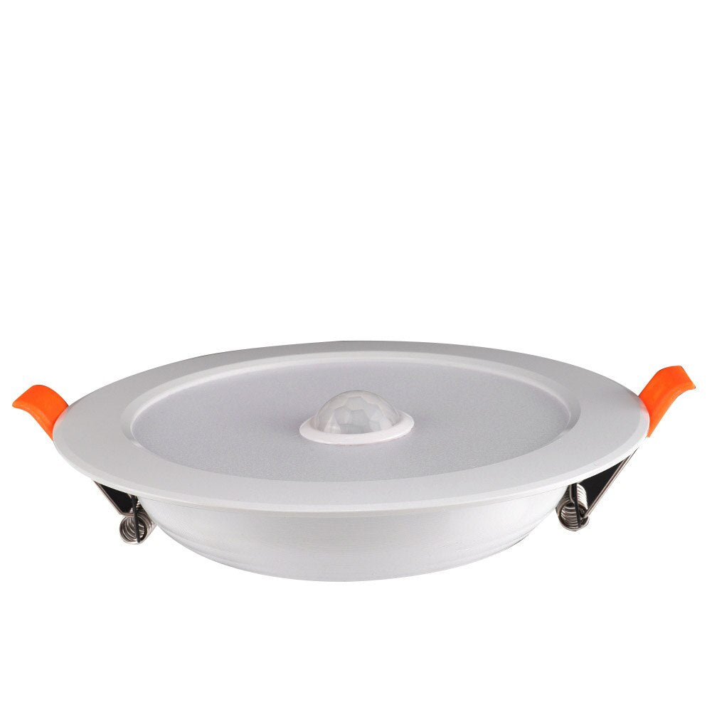 Panel Lights Human Body Sensor Downlight 12W AC85-265V LED Ceiling Light Recessed Lamp Pure White