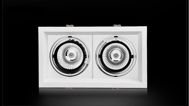 Double Dimmable Led downlight light Ceiling Spot Light 10w 20W 30W AC85-265V ceiling recessed Lights Indoor Lighting