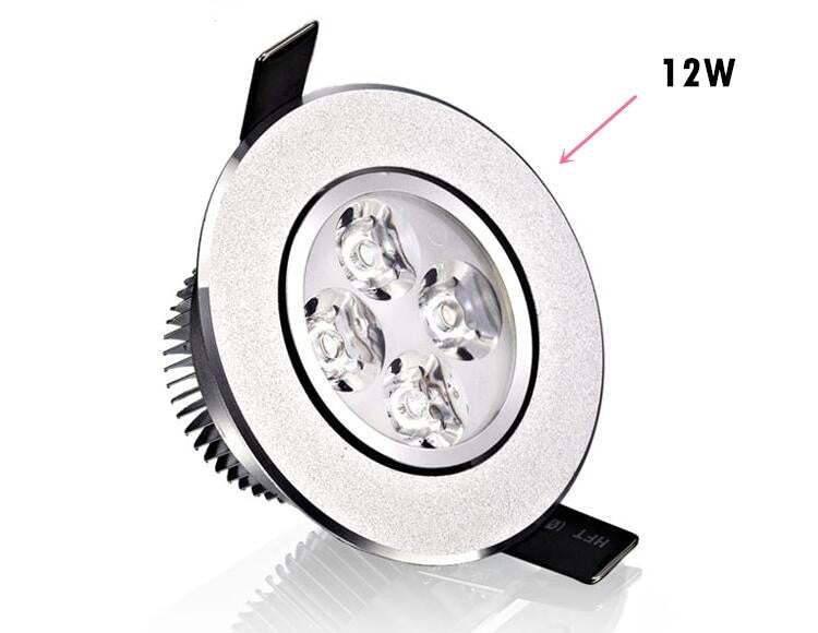 Bright Recessed LED Dimmable Downlight COB 9W 12W 15W 21W LED Spot light decoration Ceiling Lamp AC/DC12V 50PCS/lot