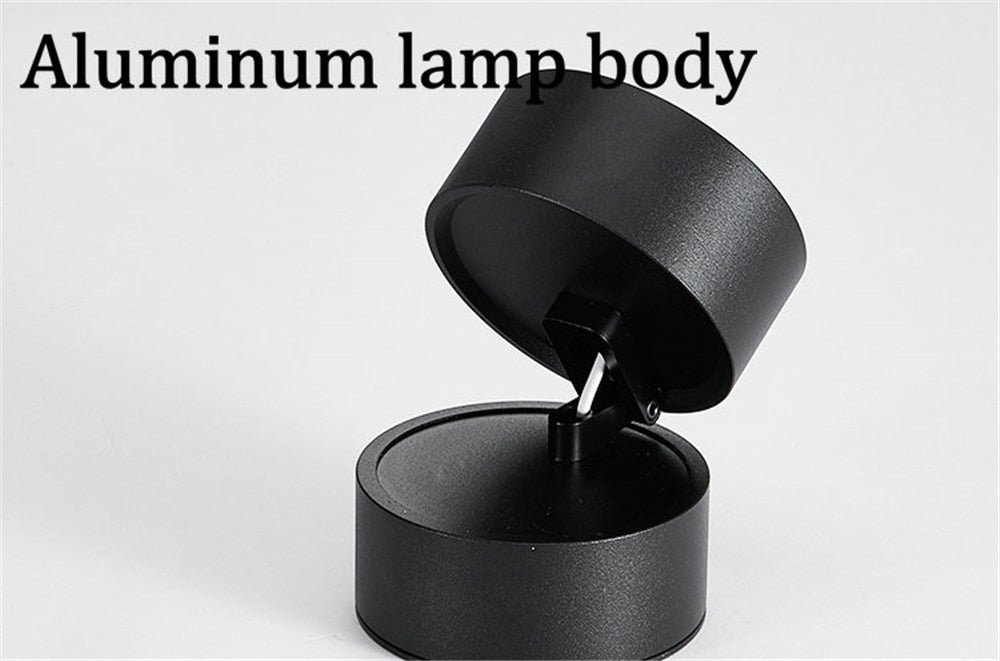 Modern Surface Mounted Downlights Indoor LED Ceiling Lights Living Room Aisle Corridor Spotlights Lighting Round Aluminum Lamp