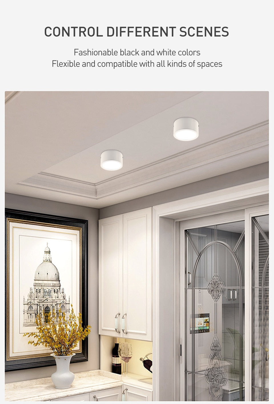 LED Downlight 10W 15W Surface Mounted LED Ceiling Lamps COB Spot Light AC85-265V Needs Driver Indoor Home Decoration Lighting