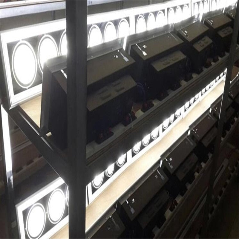 LED Downlights 5X DHL LED COB Downlights 2x13w 26w Surface Mounted dimmable LED Ceiling Lamps Spot Light square Rotation