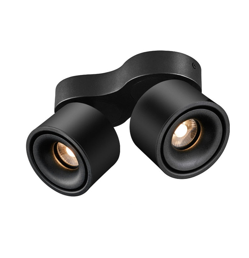 Dimmable Folding Rotating 360° Downlights 14W 21W 28W COB Square Superimposed Led Ceiling Light 85~265V For Living Room Lighting