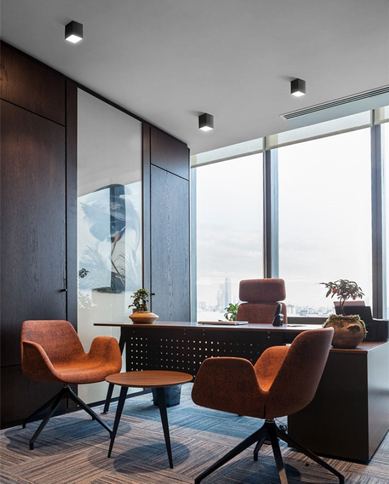 white Black High quality Surface Mounted LED COB dimmable Downlights 9W/15W/18W/2X9W/2X15W/2X18WLED Ceiling Lamp Spot