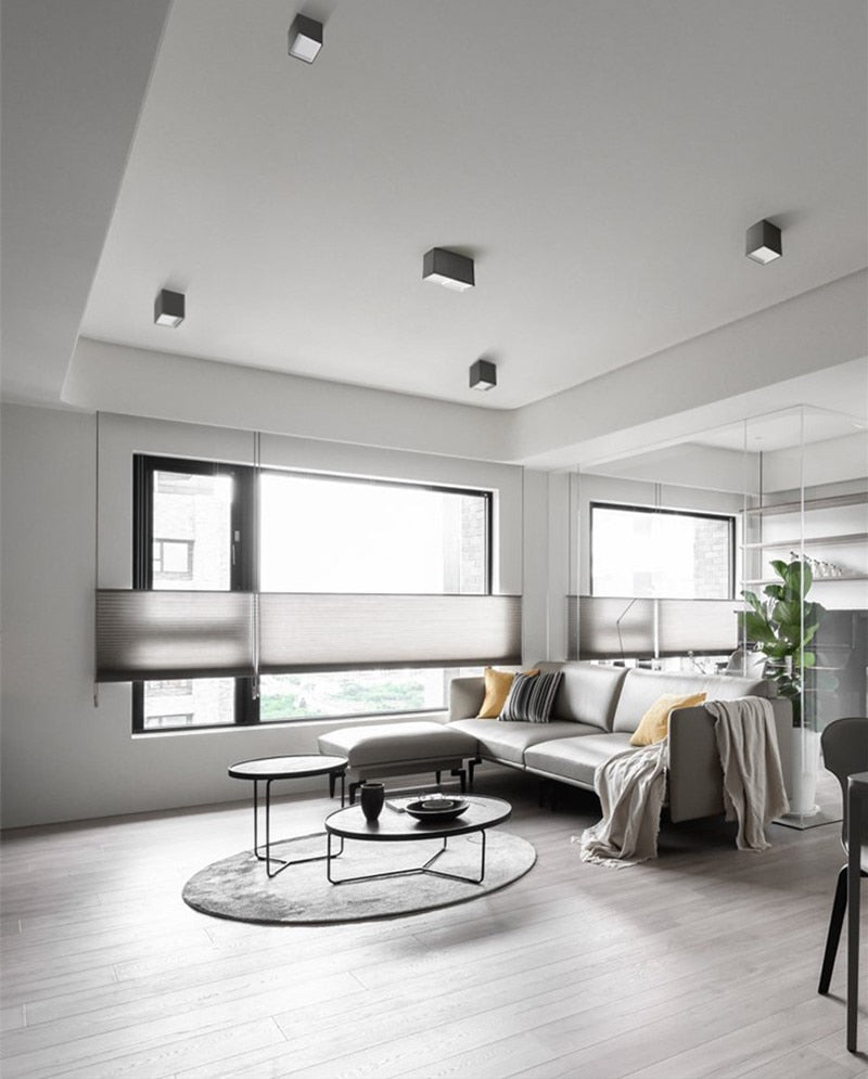 white Black High quality Surface Mounted LED COB dimmable Downlights 9W/15W/18W/2X9W/2X15W/2X18WLED Ceiling Lamp Spot