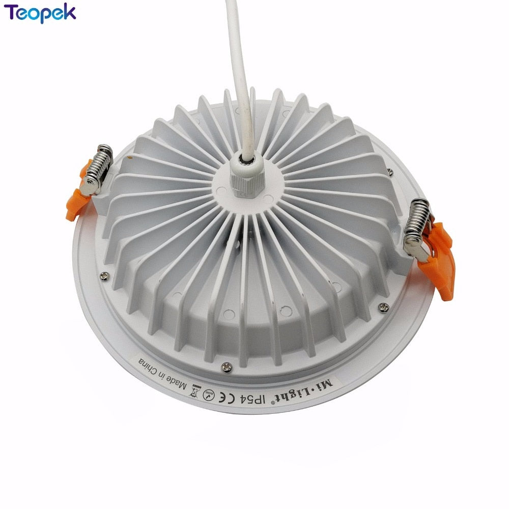 MiBoxer RGB+CCT 15W LED Downlight FUT069 IP54 Waterproof AC86-265V Round Recessed 2.4G Dimmable Light For Bathroom Round