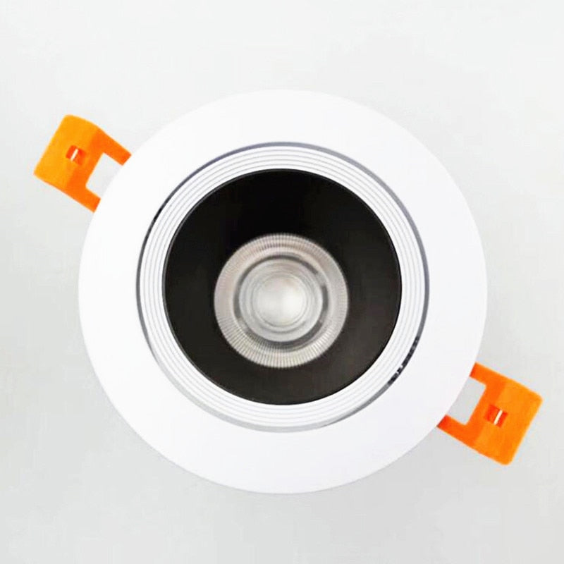 Anti Glare Dimmable Recessed COB LED Downlights 7W/9W/12W LED Ceiling Spot Lights AC85~265V LED Ceiling Lamps Indoor Lighting