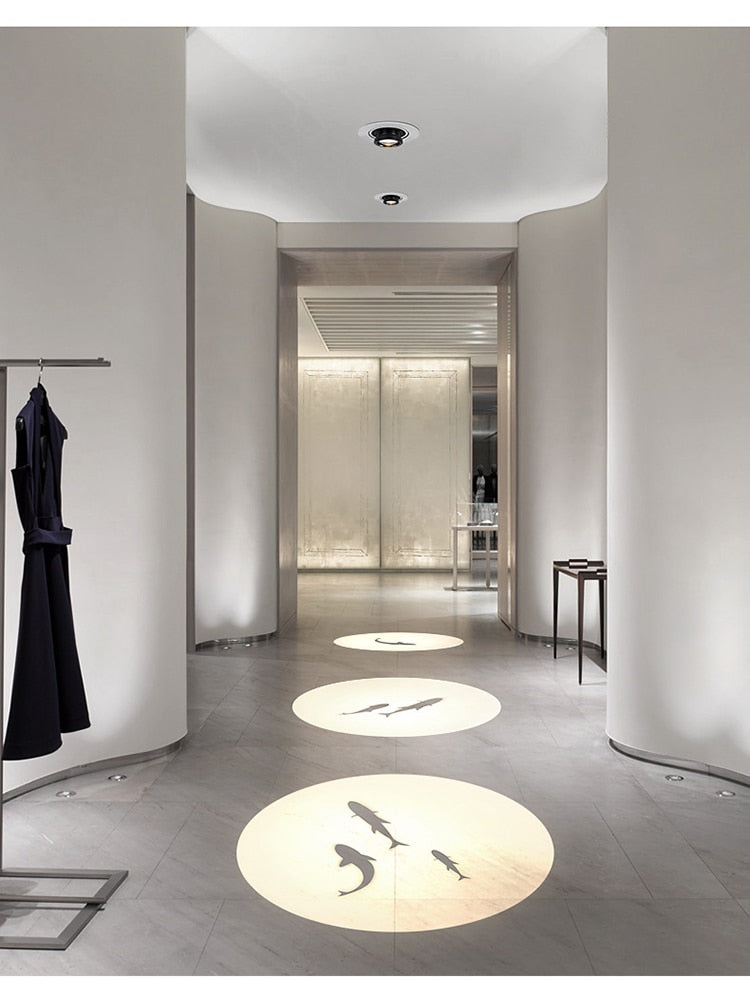 LED Downlight Projection Spotlight Led Ceiling Lamp Recessed Surface Mounted Rotatable Indoor Spot Light For Mall Bar Home Decor