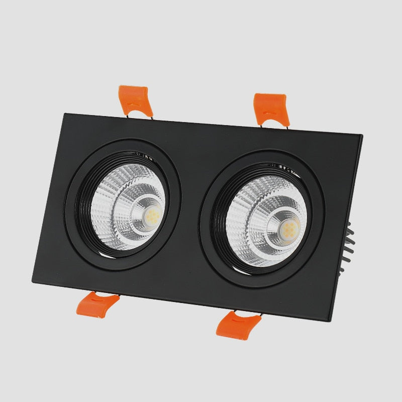 Square Dimmable Recessed LED Downlights 14W 18W 24W COB LED Ceiling Lamps AC85-265V LED Ceiling Spot Lights Indoor Lighting