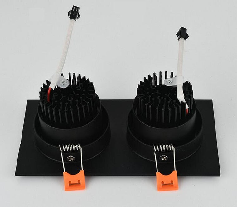 Square Dimmable Recessed LED Downlights 14W 18W 24W COB LED Ceiling Lamps AC85-265V LED Ceiling Spot Lights Indoor Lighting