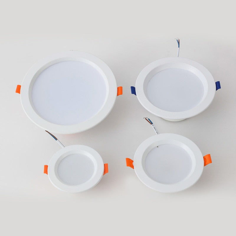 DONWEI 5W 9W 12W 18W Led Downlight White 110V 220V Spot Lighting Fixtures Recessed Indoor Light Down Lights for living room