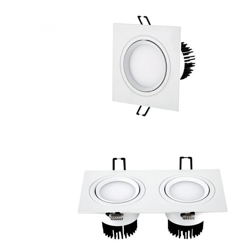 Square Dimmable Led downlight light cob Ceiling Spot Light 10w 20w ac85-265V ceiling recessed Lights Indoor Lighting