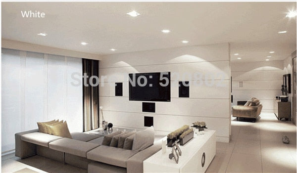 Dimmable LED Panel Light Ceiling Downlight Recessed Anti-Glare AC85-265V 5W 9W 12W 22W Warm /Cool White Indoor Lighting