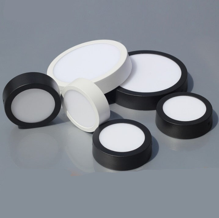 Surface Mounted LED Panel Light Bulb 6w 9w 12w 18w 24w Round Square LED Ceiling lamp Lights LED Downlight AC110v-220V