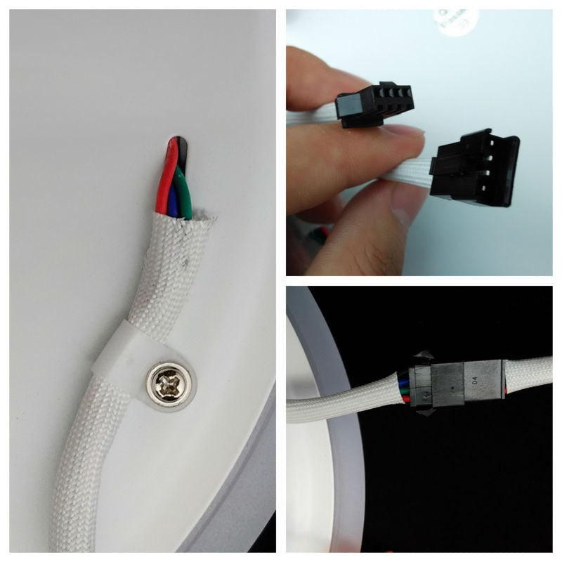 Double Color Round LED Panel Downlight 5W 9W 16W 24W, 3 Modes LED Panel Lights AC85-265V Recessed Ceiling Lamps CE ROHS