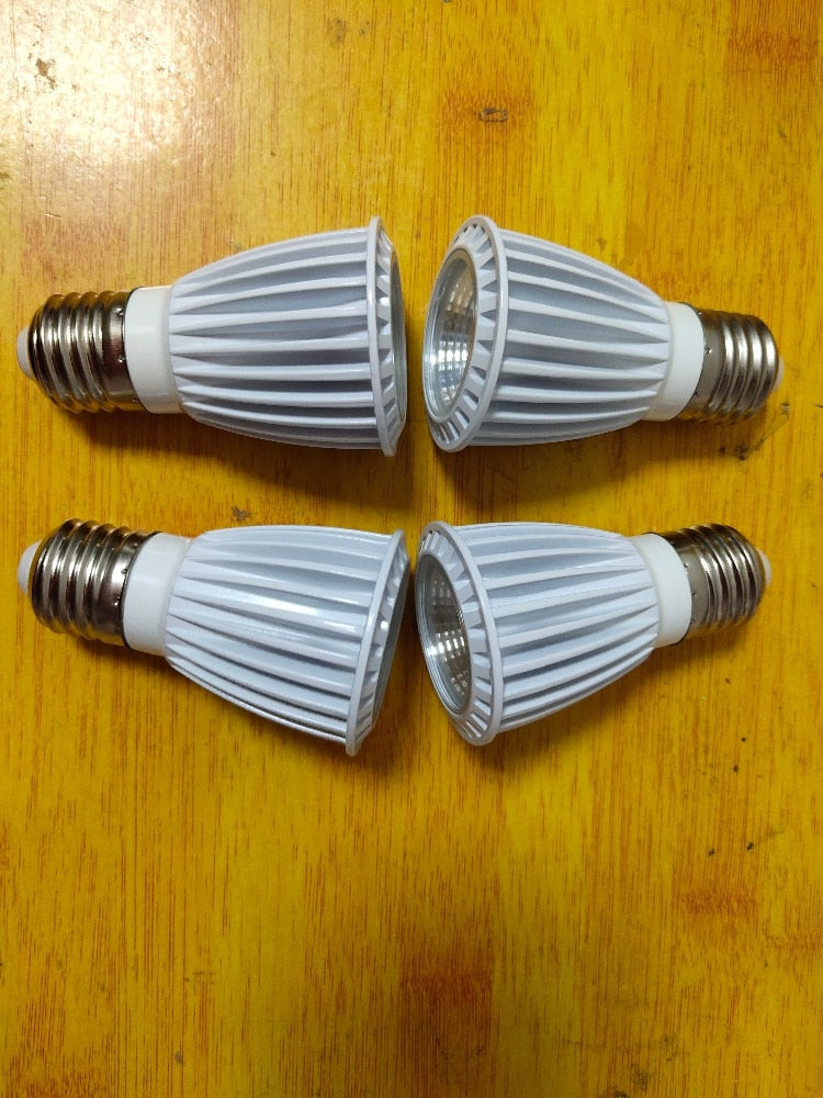 High CRI RA 95+ E27 7W COB LED Bulb Lamp LED Spotlight Downlight Lamp AC85V-265V Neutral White 4000K for Office Room Kitchen