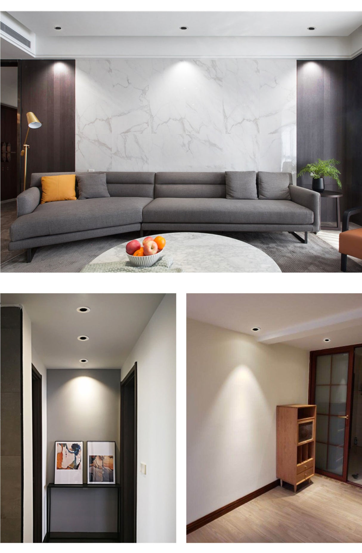 LED spotlight embedded cob ceiling downlight home decoration commercial room villa hotel anti glare background wall lamp