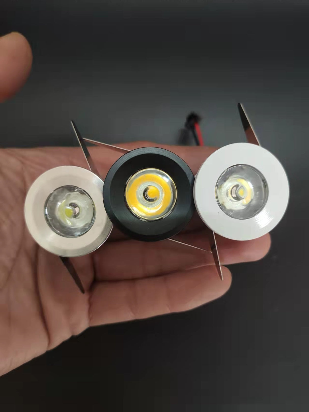 Aluminum LED MiNi Downlight Dimbaar Under Cabinet Spot Light for Ceiling Recessed Lamp AC85-265V Dimmable Down lights D 31mm