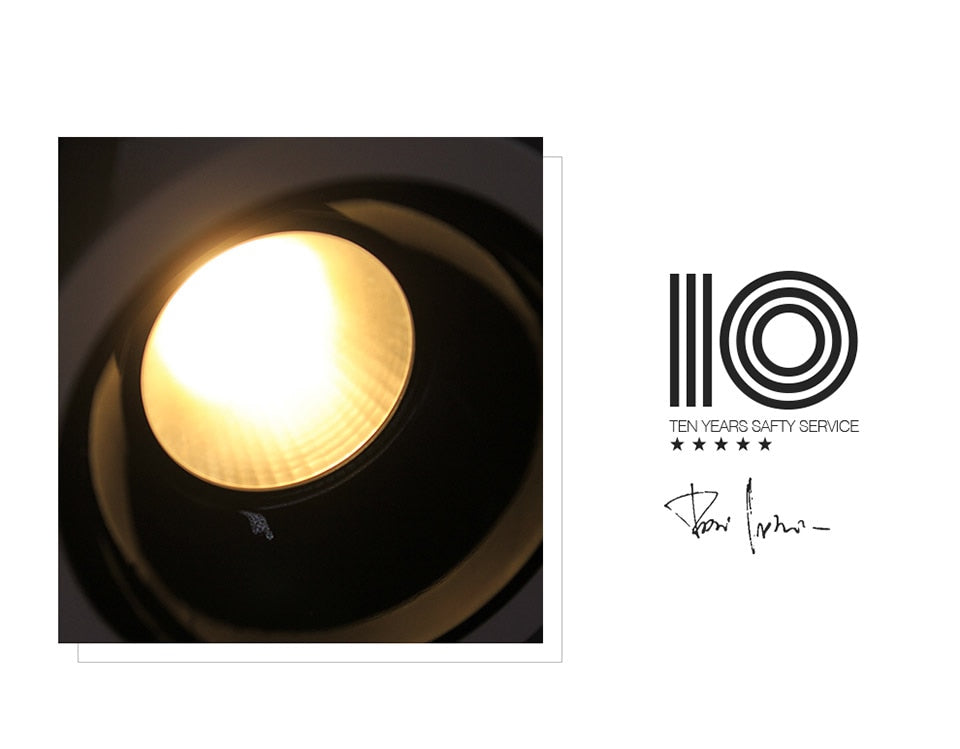 Aisilan Nordic modern style LED recessed downlight spot light built-in Anti-dazzle For living room bedroom corridor AC85-260V