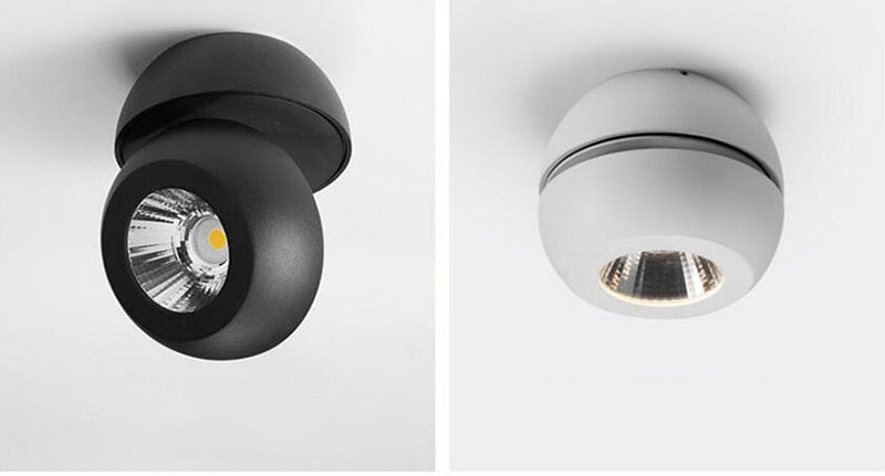 Folding Rotating Dimmable COB LED Downlights 9W 12W 24W 36W LED Ceiling Spot Lights AC85-265V LED Ceiling Lamps Indoor Lighting