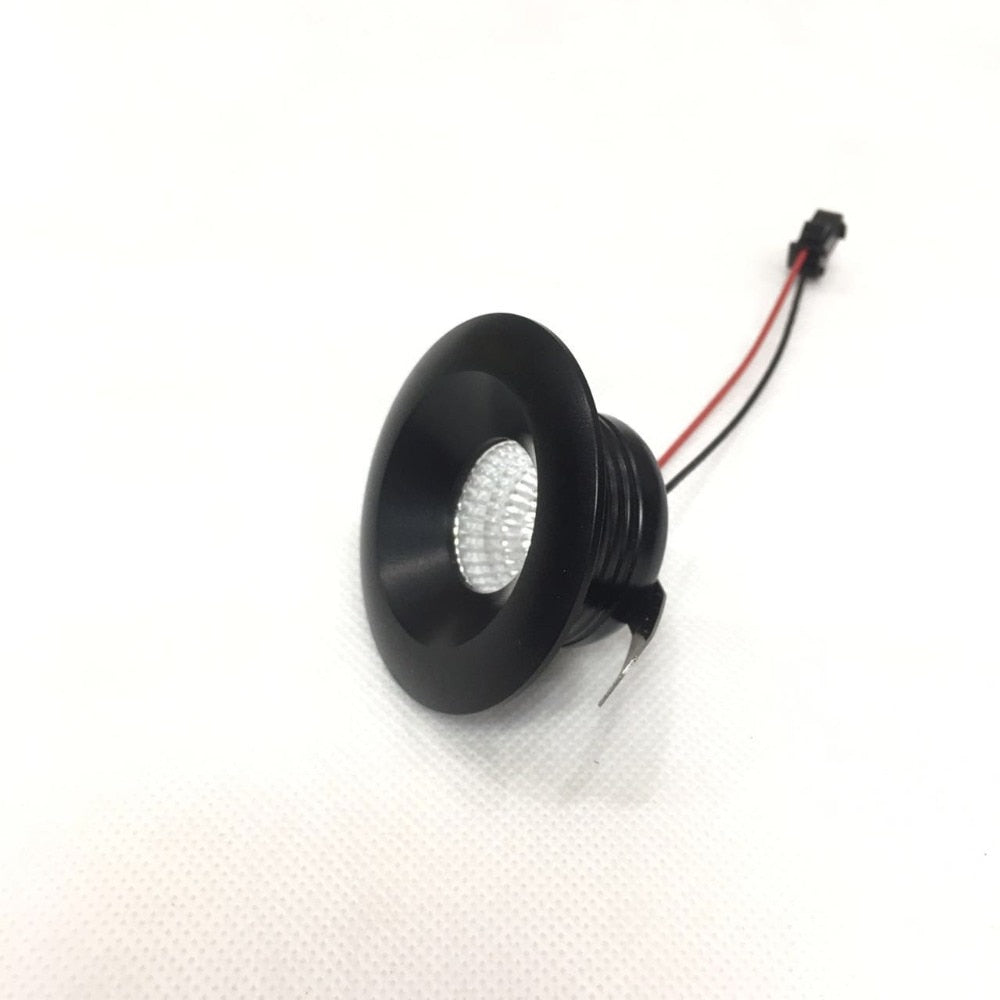 Ceiling lighting 10pcs/lot Led Mini Cabinet Downlights 3w Cut Size 34mm Ac85-265v White Frame Recessed Ceiling No Flicker