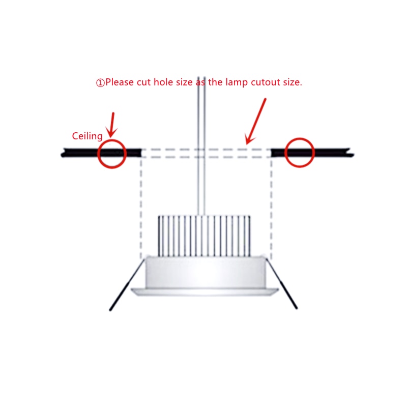 Super Bright Anti Glare Recessed Dimmable COB LED Downlights 7W 9W 12W LED Ceiling Spot Lights AC85~265V Background Lighting