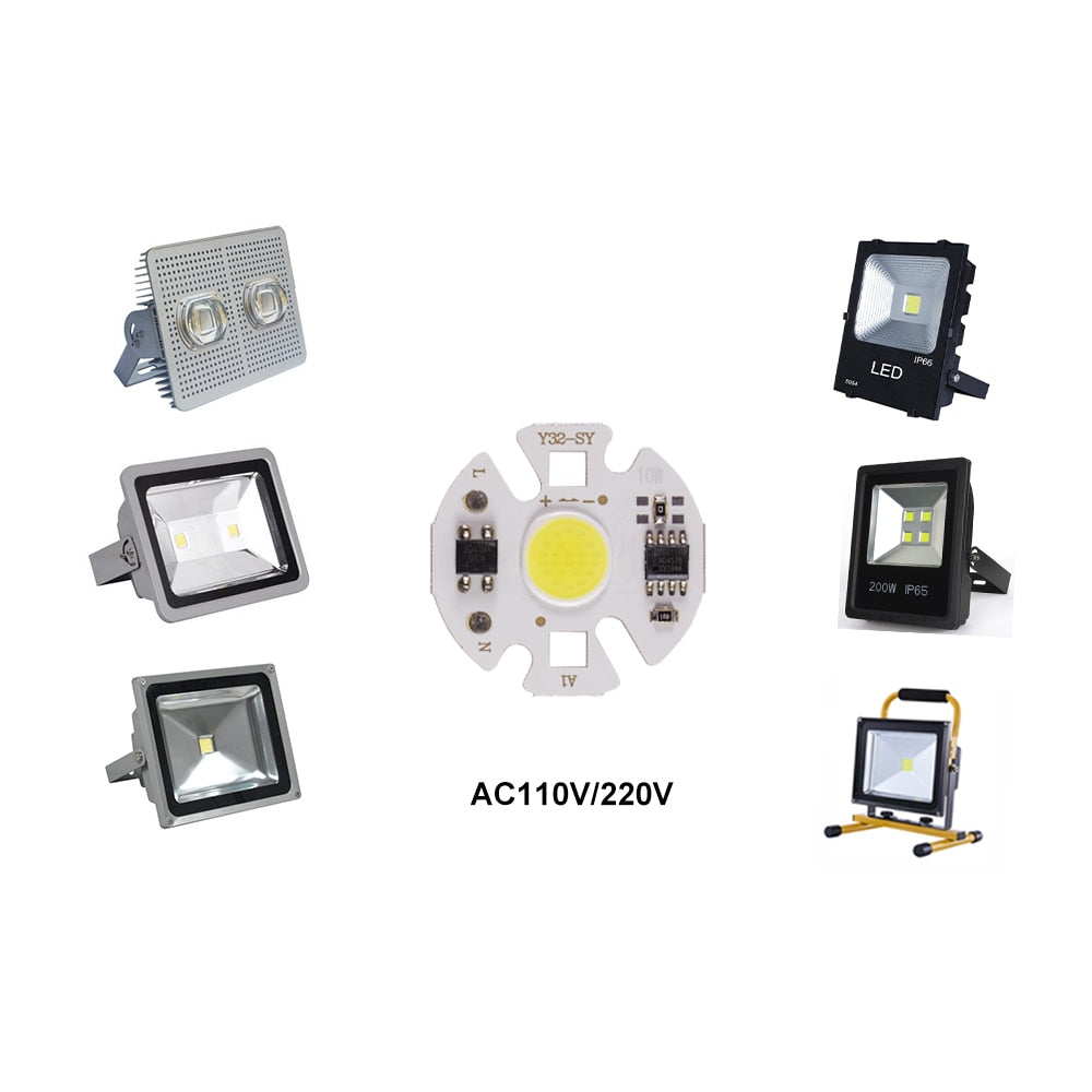 LED 220V Smart IC COB Y32 Chip 3W 5W 7W 10W 12W Downlight Floodlight Spotlight LED Light Accessories DIY Lighting Free Driver