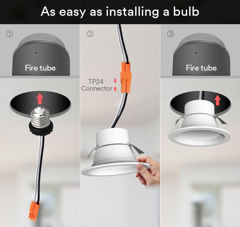 Tuya Zigbee Smart LED Downlight 2pcs WC toilet Ceiling Spot Light Lamp RGB+CW Dimming Light 6W/9W Smart bulb Work With Alexa Amazon