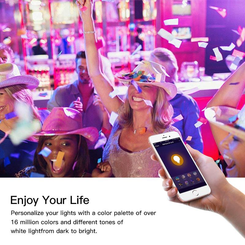 Tuya Zigbee Smart LED Downlight 2pcs WC toilet Ceiling Spot Light Lamp RGB+CW Dimming Light 6W/9W Smart bulb Work With Alexa Amazon