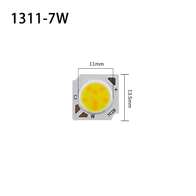LED Chip Dual Color Temperature Cob Lamp Beads 7w 12w 24w 36w 10pcs/lot Adjustment RA80 1311 1917 COB Light Source For Downlight
