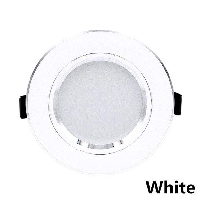 10pcs/lot 220V LED Downlight 5W 7W 9W 12W 15W 18W Round LED Spot Light Recessed LED Ceiling Downlight Light Cold Warm White Lamp