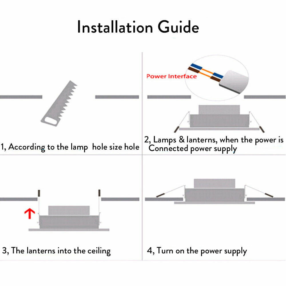 Golden 110V 220V Dimmable One-piece LED Recessed Ceiling Downlight Light Lamp Recessed Spot Light Aluminum Recessed Downlights