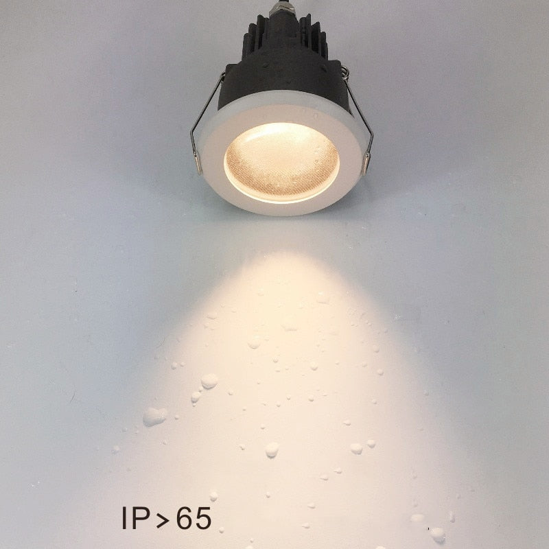 Round LED COB Downlight IP65 Recessed Led Ceiling Lamp Waterproof Spot Led 12W 16W Indoor Bathroom Balcony Light Fixture AC220V