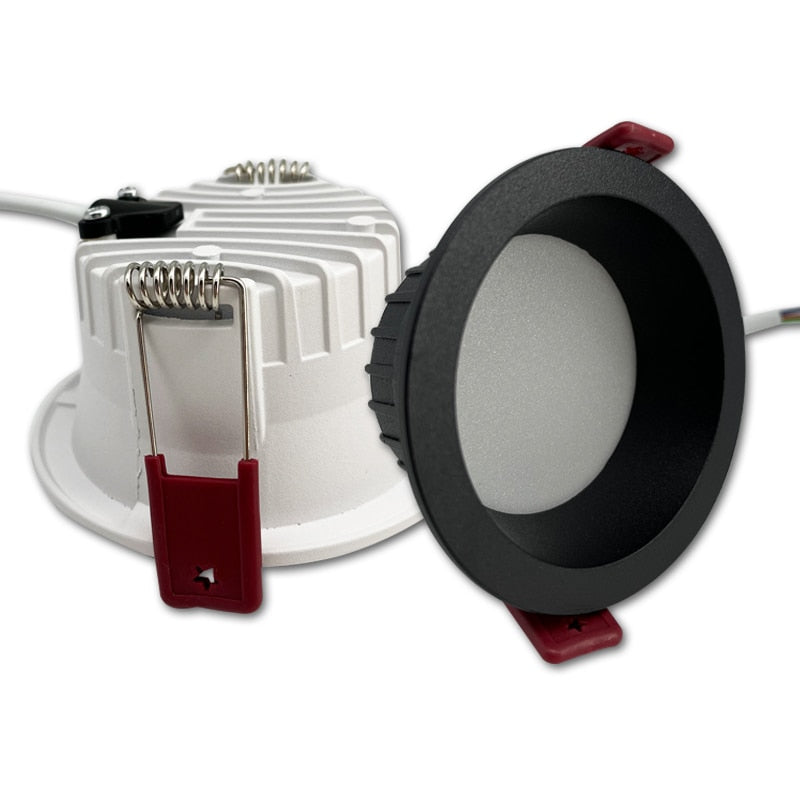 Anti-corrosion LED Downlight 6W Anti-Glare Led Ceiling Lamp LED Spot Lighting Bedroom Kitchen Led Recessed Three-color Lamp