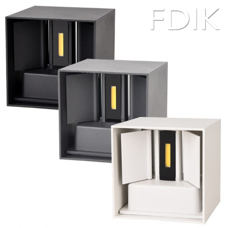 Waterproof Outdoor LED Wall light 6W 12W 15W COB High brightness Up and downlight wall sconce lighting fixture indoor decor