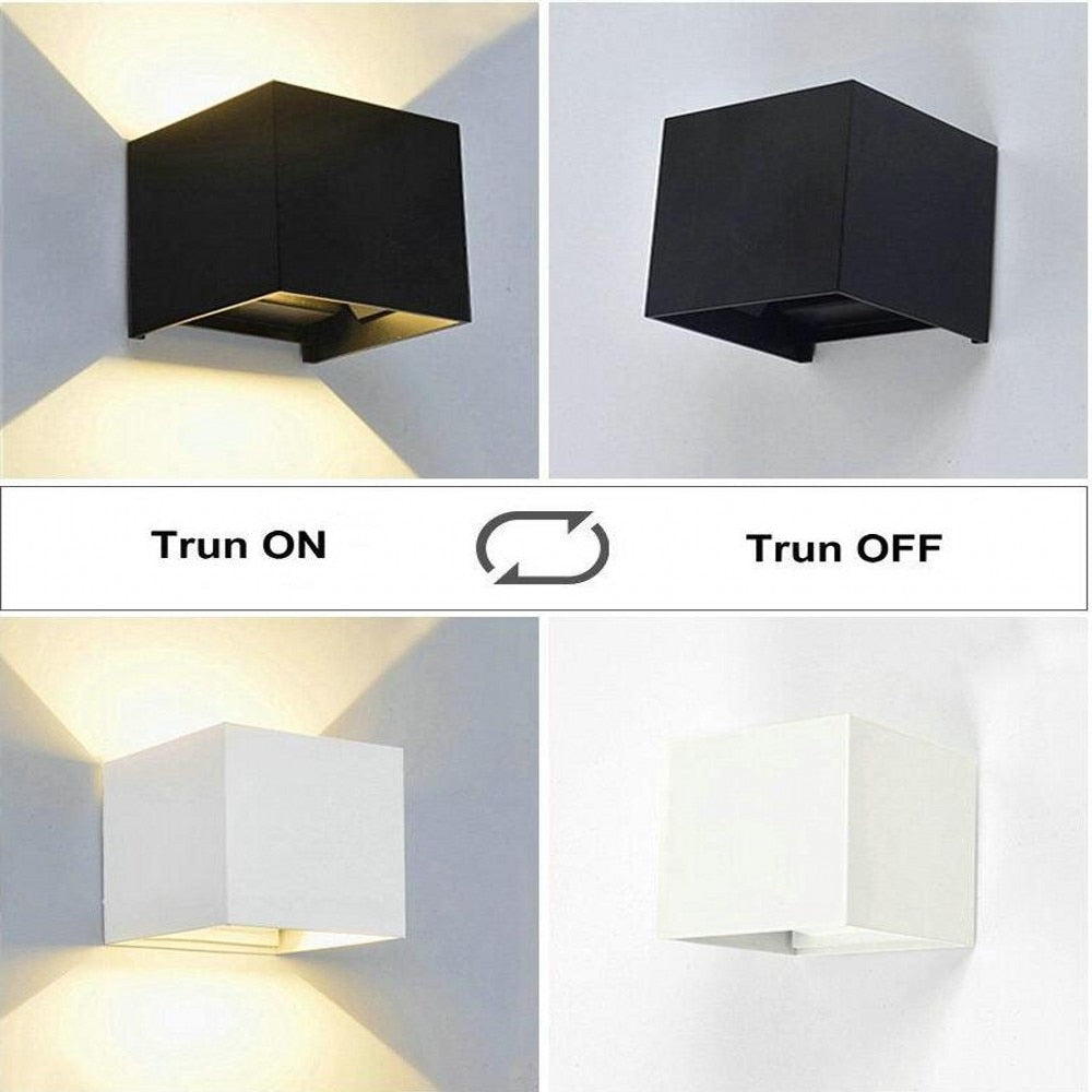 Waterproof Outdoor LED Wall light 6W 12W 15W COB High brightness Up and downlight wall sconce lighting fixture indoor decor