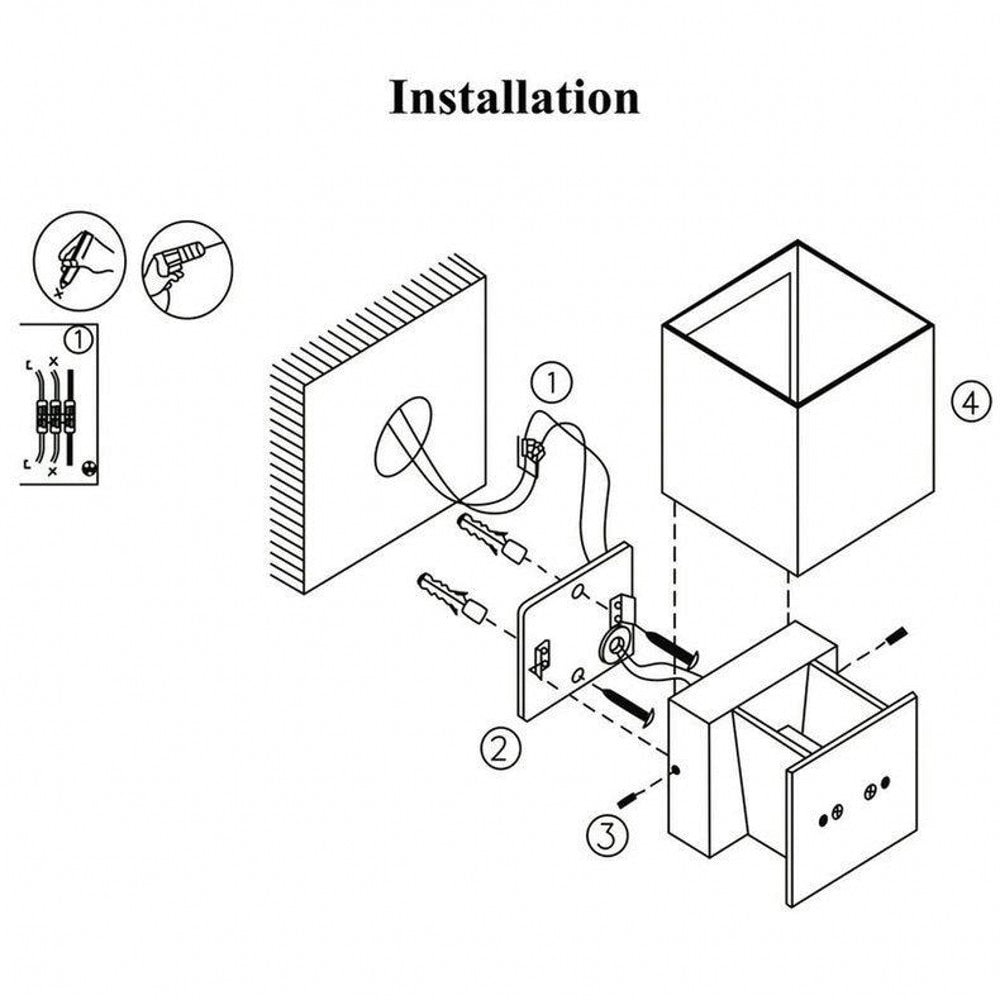 Waterproof Outdoor LED Wall light 6W 12W 15W COB High brightness Up and downlight wall sconce lighting fixture indoor decor