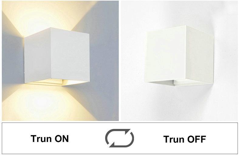 Waterproof Outdoor LED Wall light 6W 12W 15W COB High brightness Up and downlight wall sconce lighting fixture indoor decor