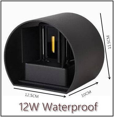 Waterproof Outdoor LED Wall light 6W 12W 15W COB High brightness Up and downlight wall sconce lighting fixture indoor decor